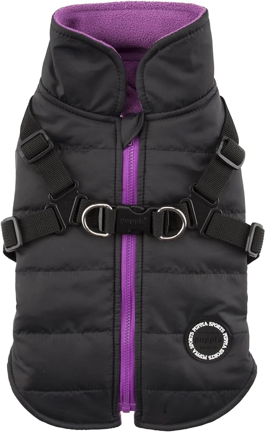 Detalle de Puppia Mountaineer II – zimowa kamizelka dla psa z uprzężą, szara, M