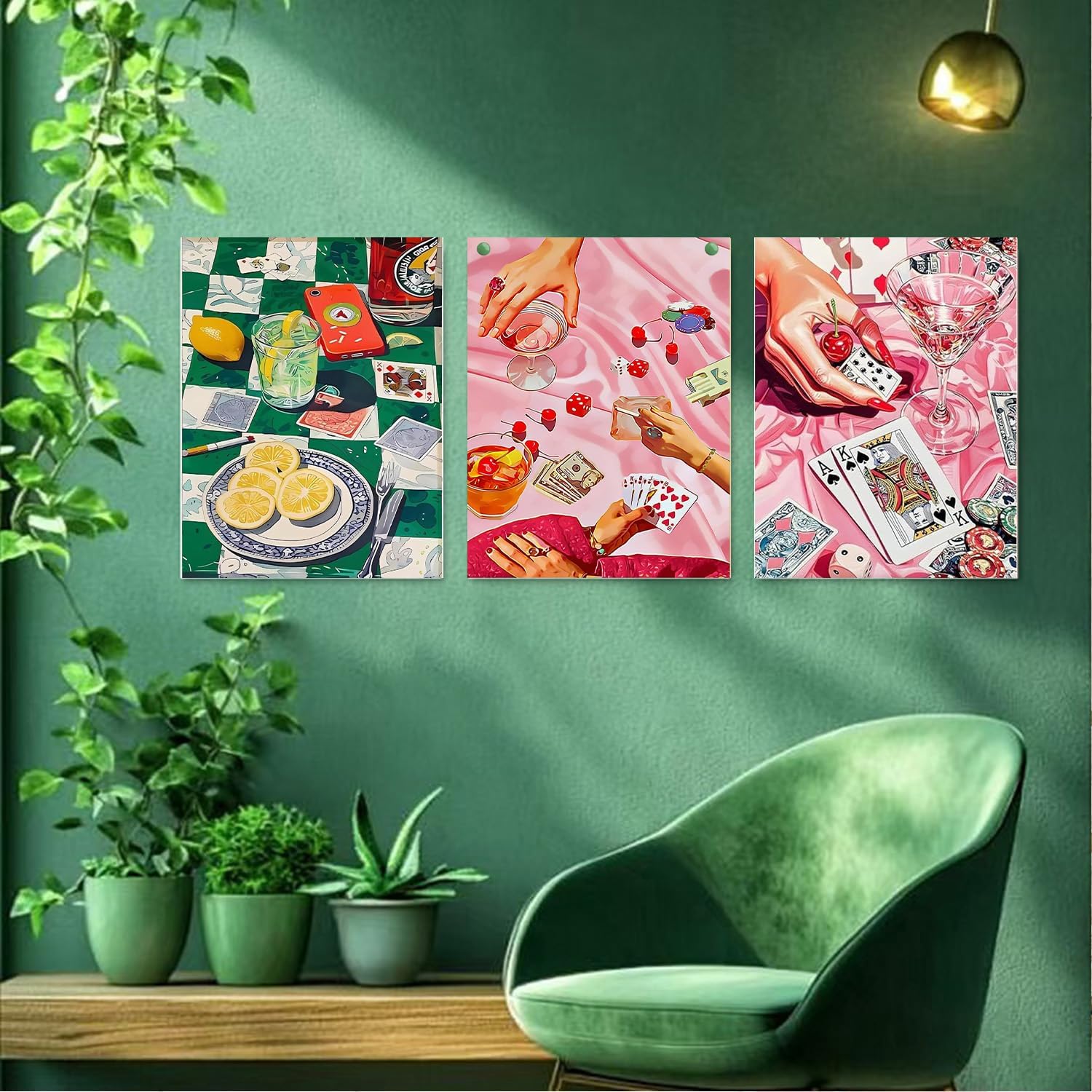 Thumbnail 5 de WEMEON 3er-Set Malen nach Zahlen für Erwachsene (30x40 cm) – DIY Paint-by-Numbers mit Acrylfarben und Pinseln