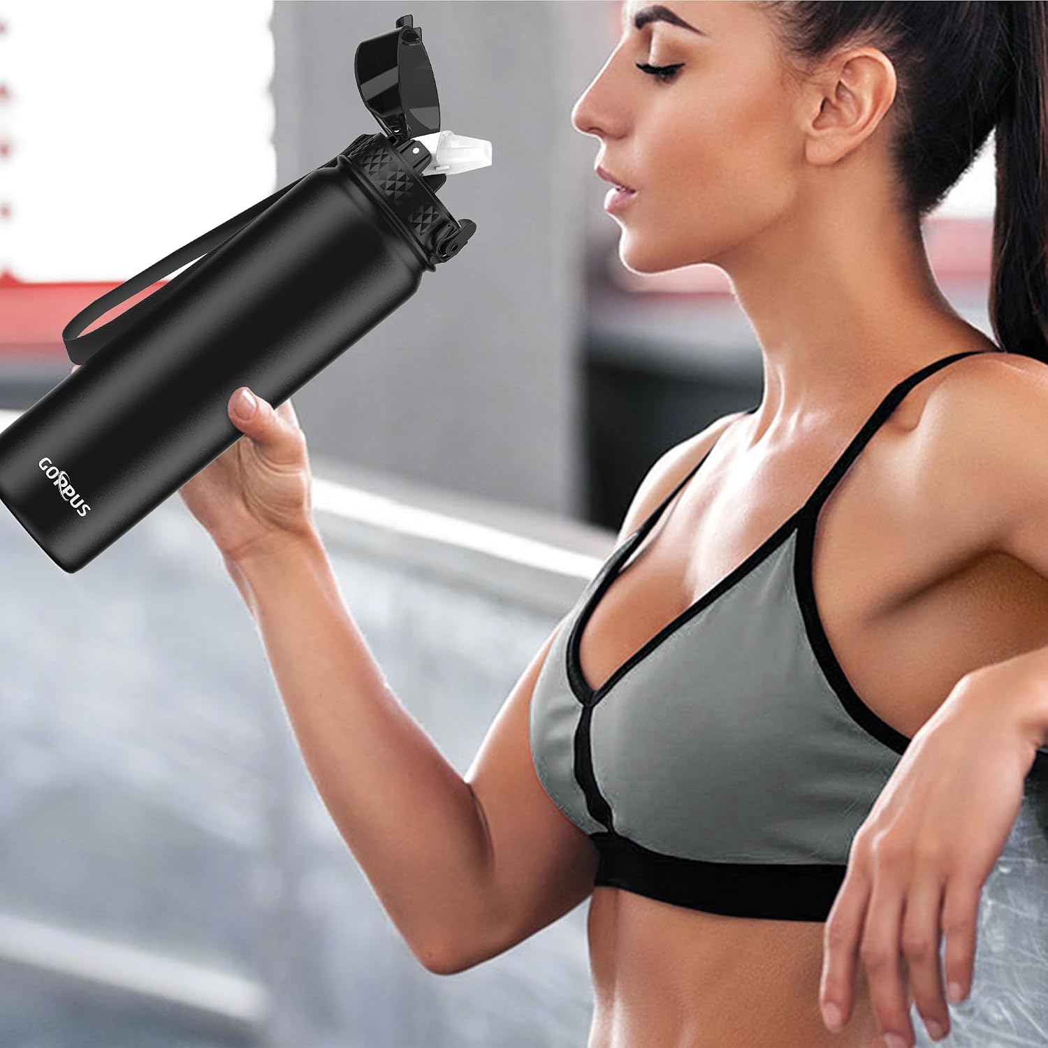 Thumbnail 5 de GOPPUS 1L Stainless Steel Water Bottle