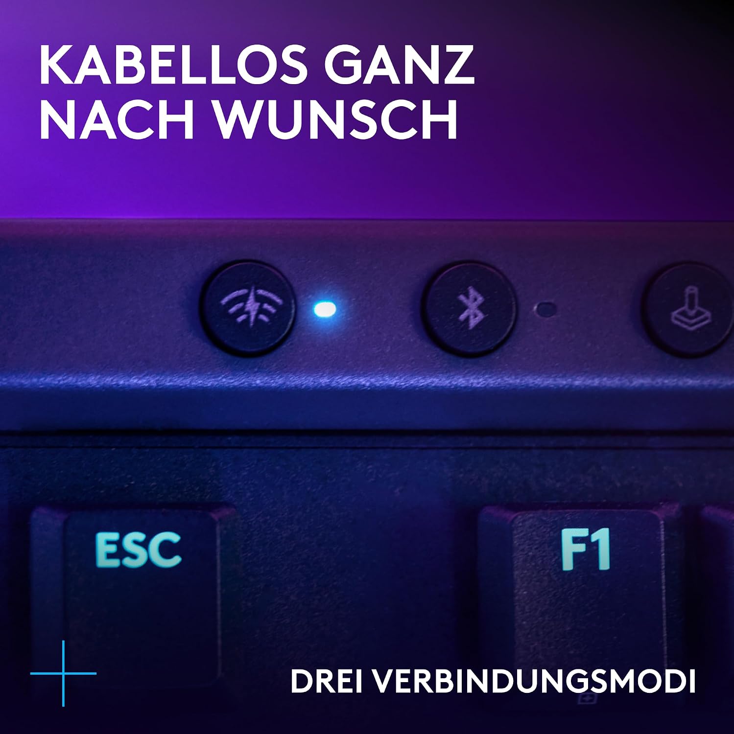 Detalle de Logitech G G515 LIGHTSPEED TKL Kabellose Gaming-Tastatur – QWERTZ, Schwarz (Braune GL-Switches)