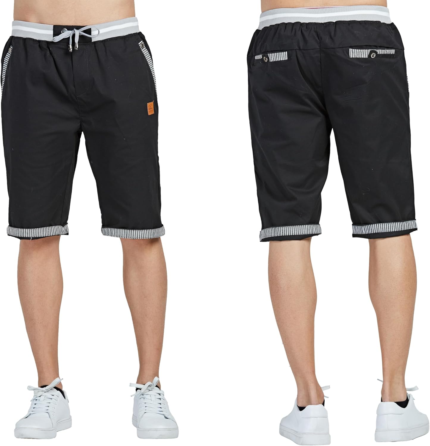 Thumbnail 2 de HCSS Short Homme en coton casual – Bermudas Slim Fit à taille élastiquée