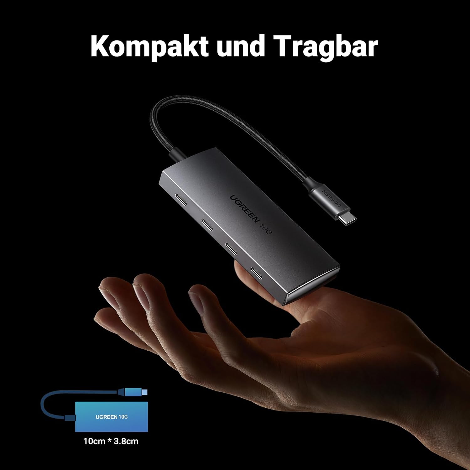 Thumbnail 6 de UGREEN USB C Hub 10 Gbps – 4 USB-C 3.2 Ports, Aluminium-Design, Plug & Play