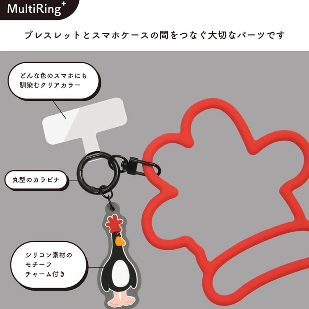 Detalle 2 de グランサンク MWG-01B ウォレスとグルミット シリコンブレスレット型スマホストラップ