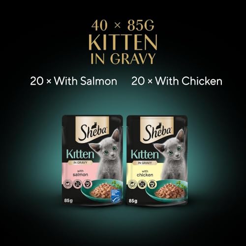 Thumbnail 7 de Sheba Sauce Collection Kitten Pouches in Gravy – 40 x 85g