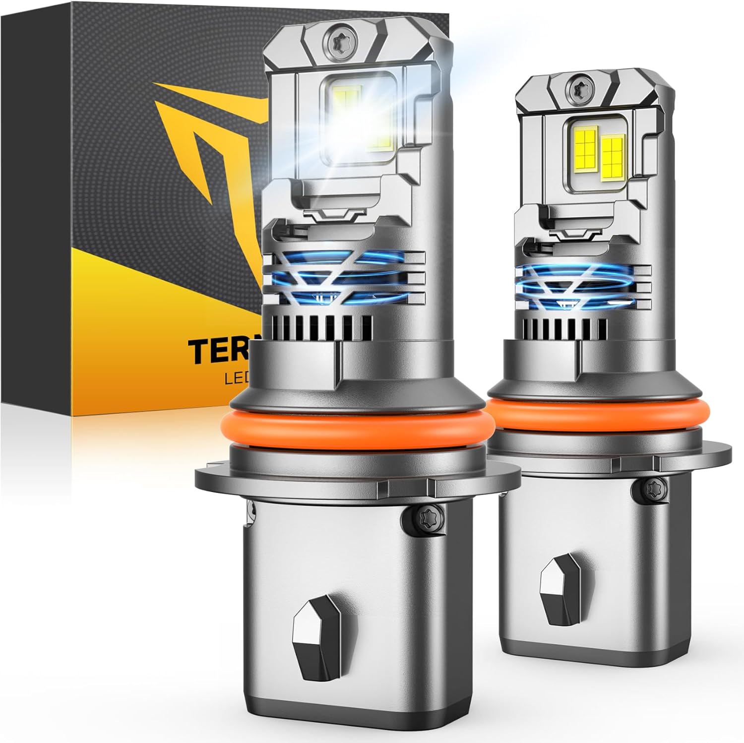Detalle de Termitor 7th-Gen 9007/HB5 LED Light Bulbs (2-Pack) with Cooling Fan, 6500K, IP68