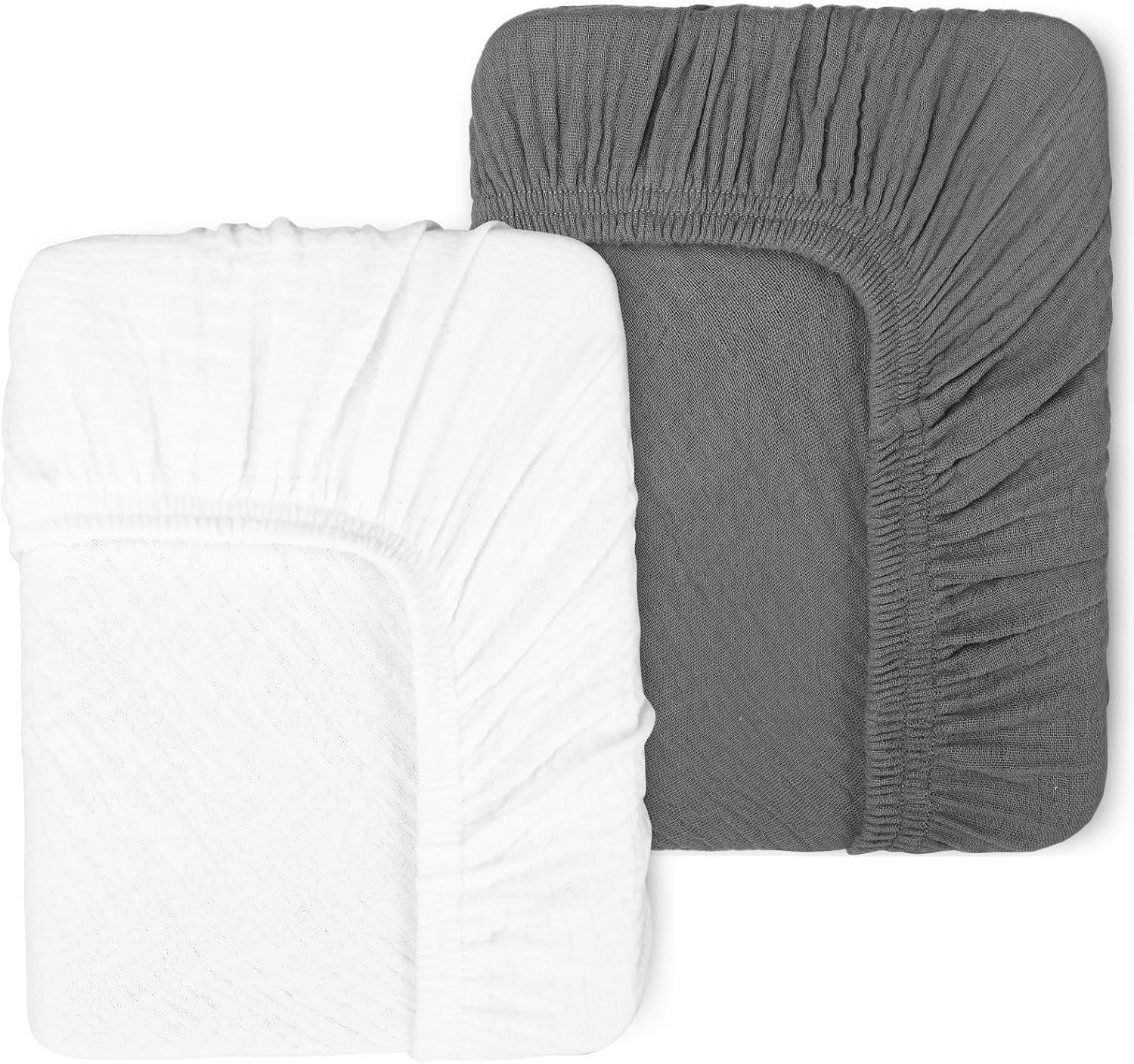 Detalle de Pet Rejoir Muslin Crib Sheets, 2-Pack, 100% Cotton, 9-Inch Pockets