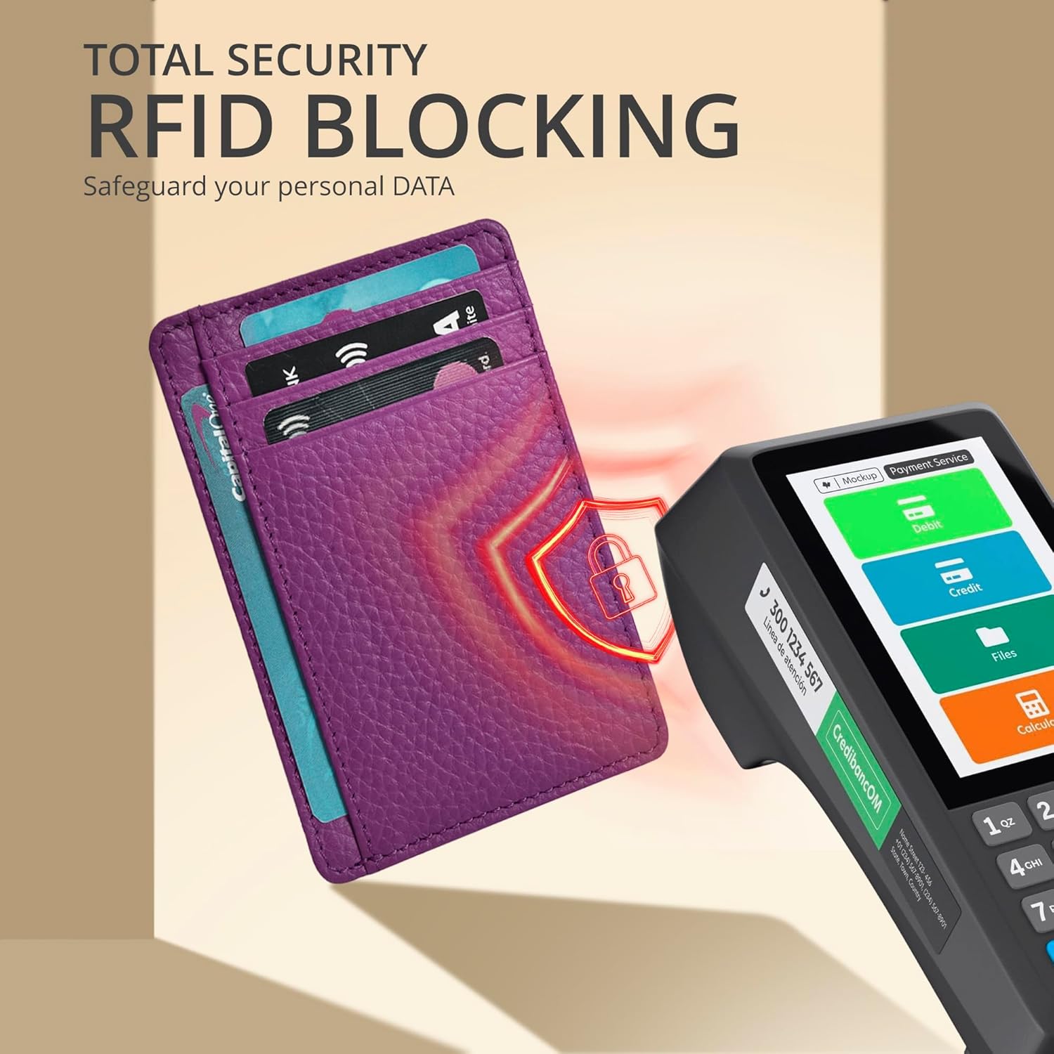 Thumbnail 4 de Oak Leathers Leather Wallet for Men & Women – RFID Slim Card Holder