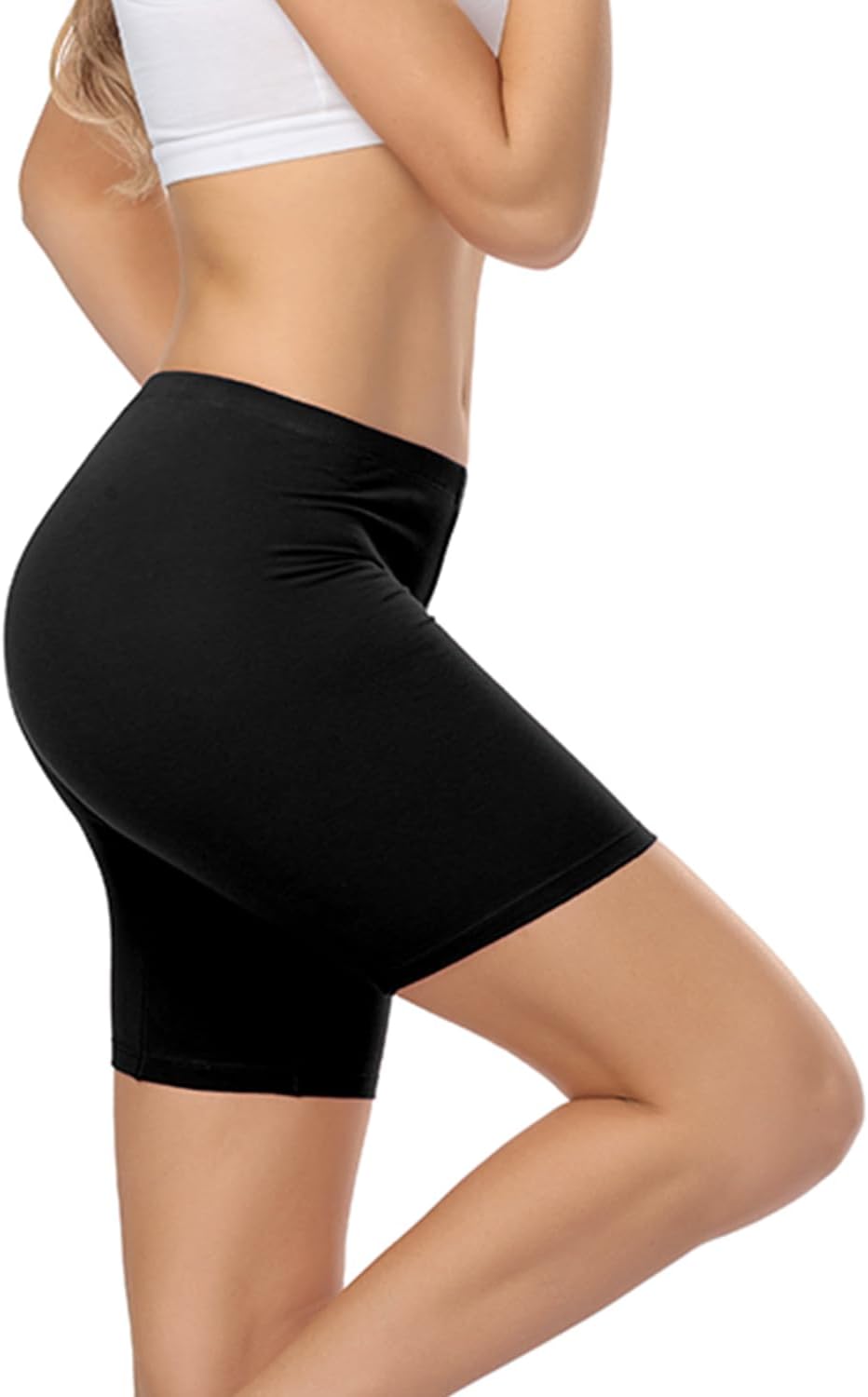 Thumbnail 1 de Wirarpa Pantaloncini Sottogonna Boxer Donna Cotone Vita Alta Elasticizzati – 3 Pezzi
