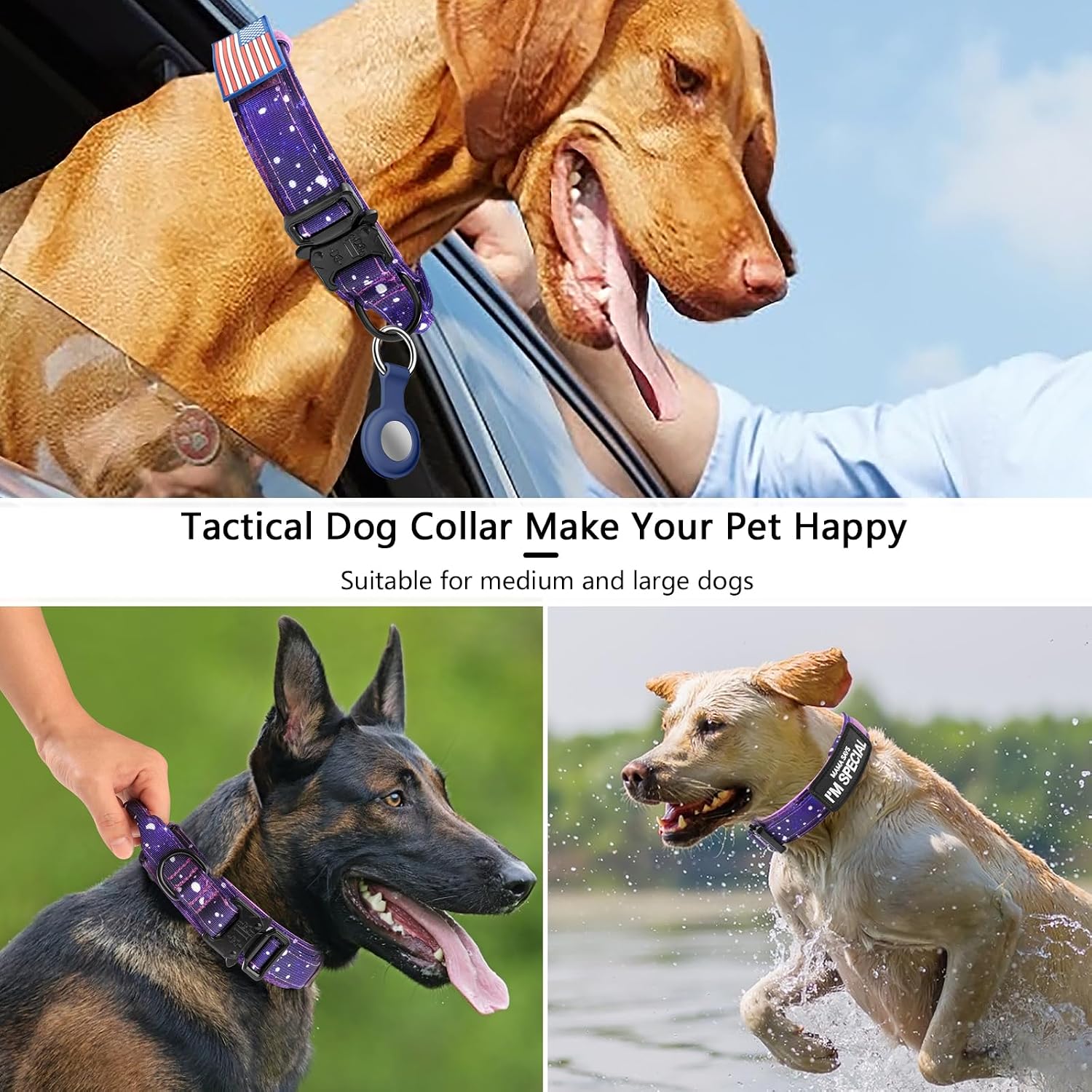 Detalle 2 de DAGANXI Tactical Dog Collar, XXL