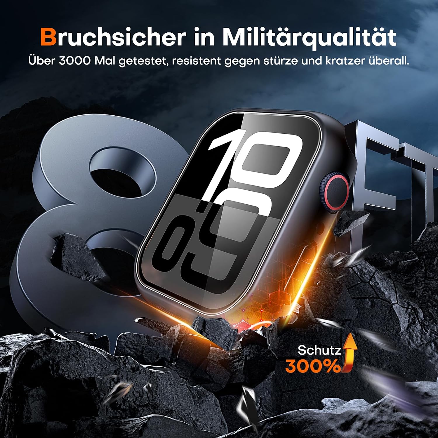 Thumbnail 2 de TAURI Apple Watch 46mm Schutzhülle 2er Pack
