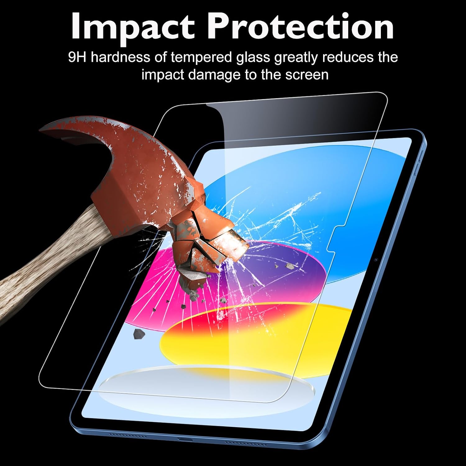 Thumbnail 4 de Esanik Tempered Glass Screen Protector for 11-Inch iPad