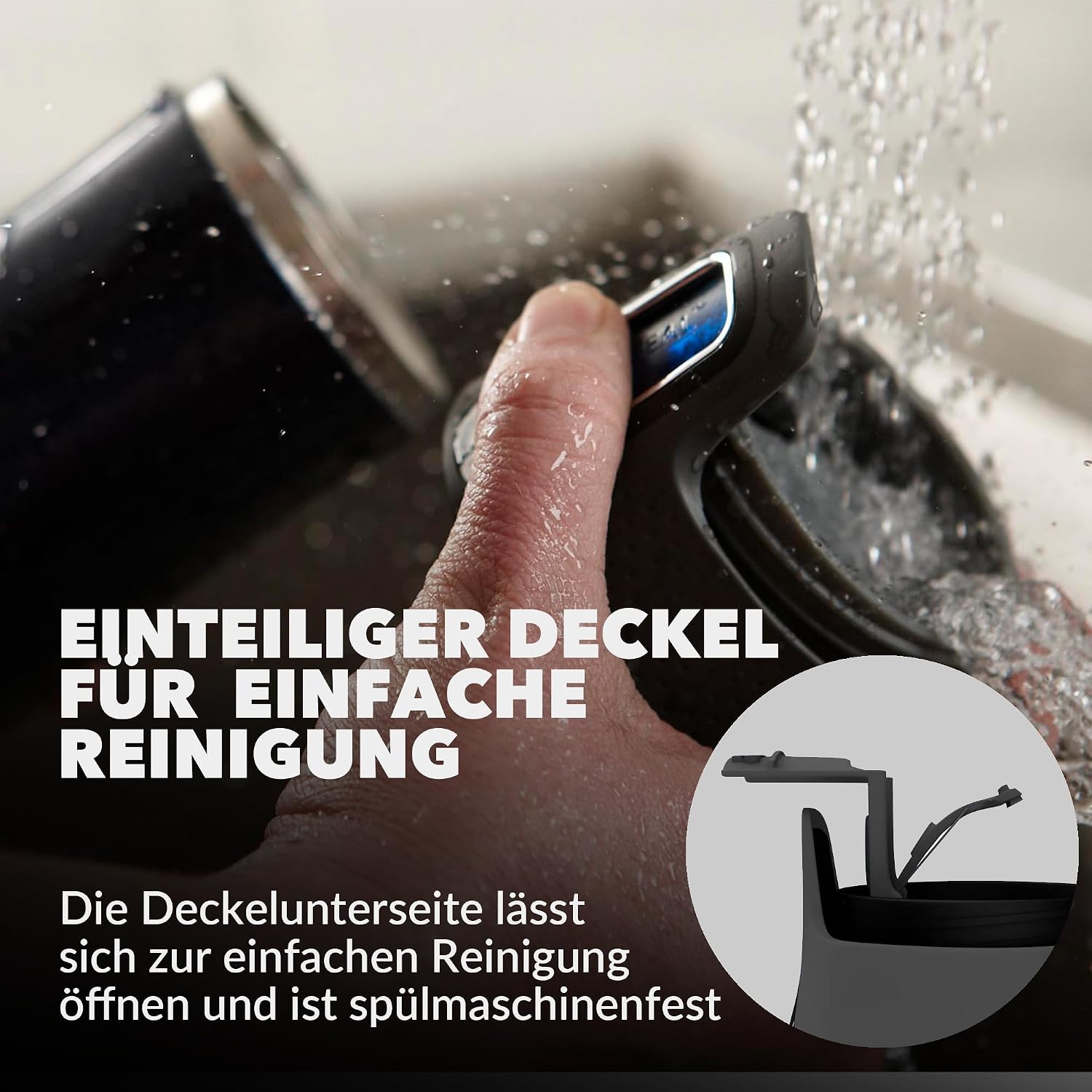 Detalle de Contigo West Loop Autoseal Edelstahl Thermobecher – 470 ml, auslaufsicher