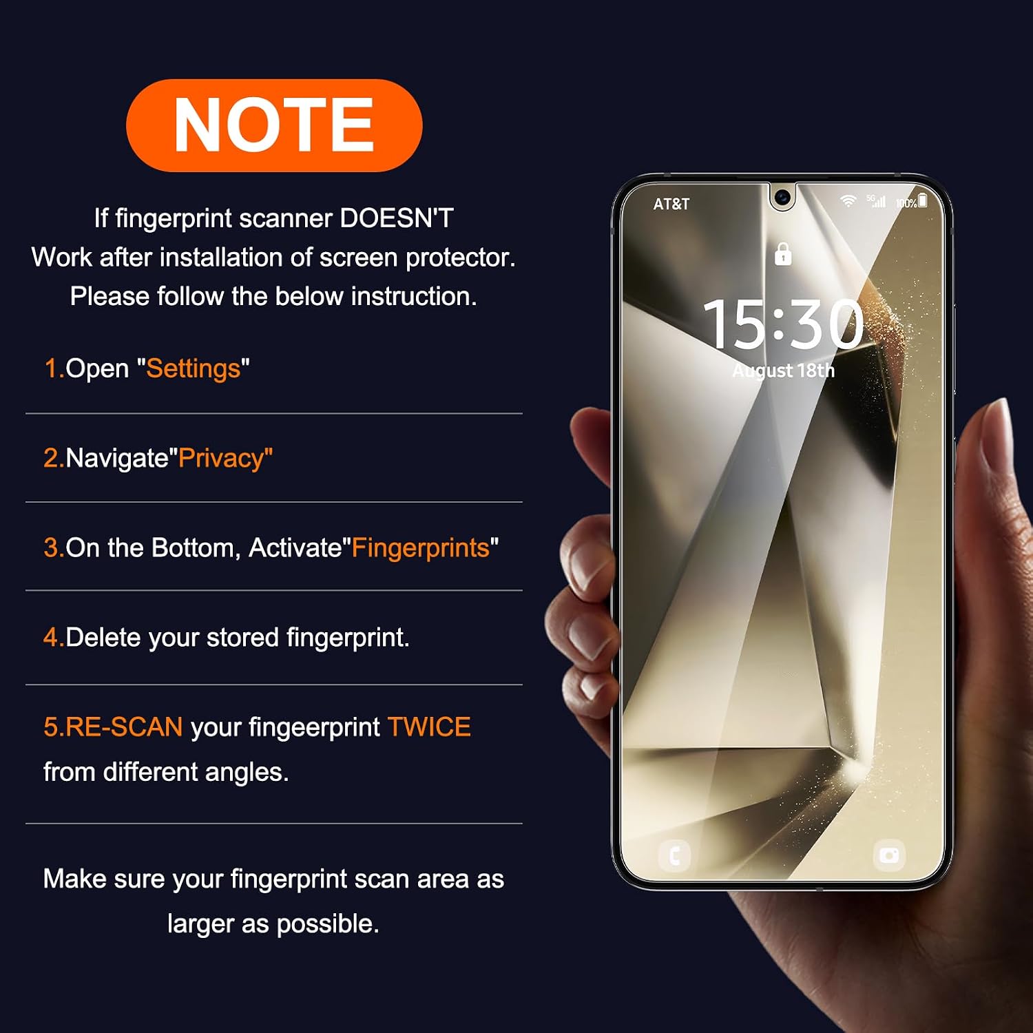 Thumbnail 6 de UniqueMe 2+2 tempered glass for S24 Plus