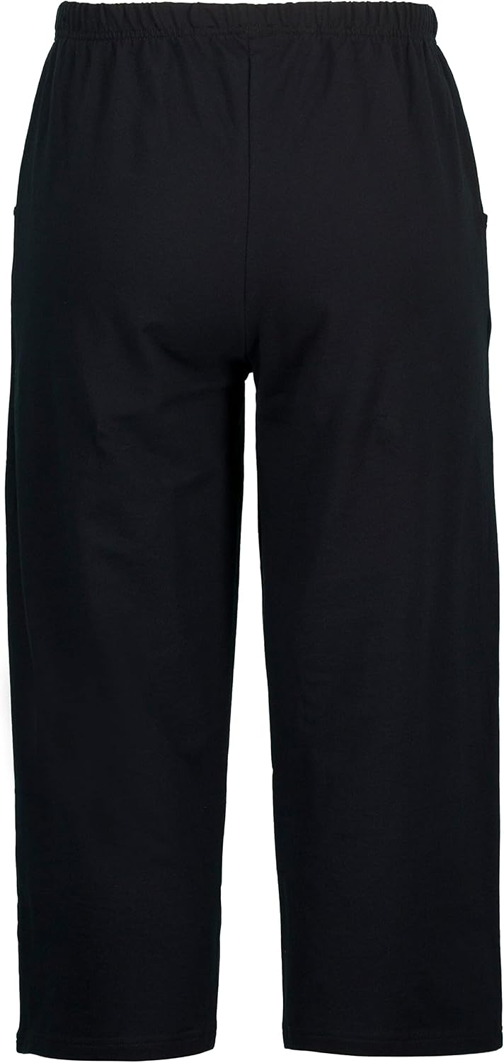 Detalle de Pantalon de jogging Femme Grandes Tailles 7/8 – Ulla Popken, jambe droite, taille élastique (641038)