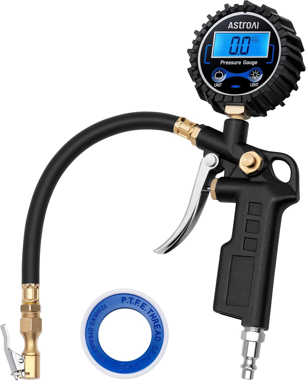 Detalle de AstroAI Digital Tire Pressure Gauge 3-250 PSI 📏