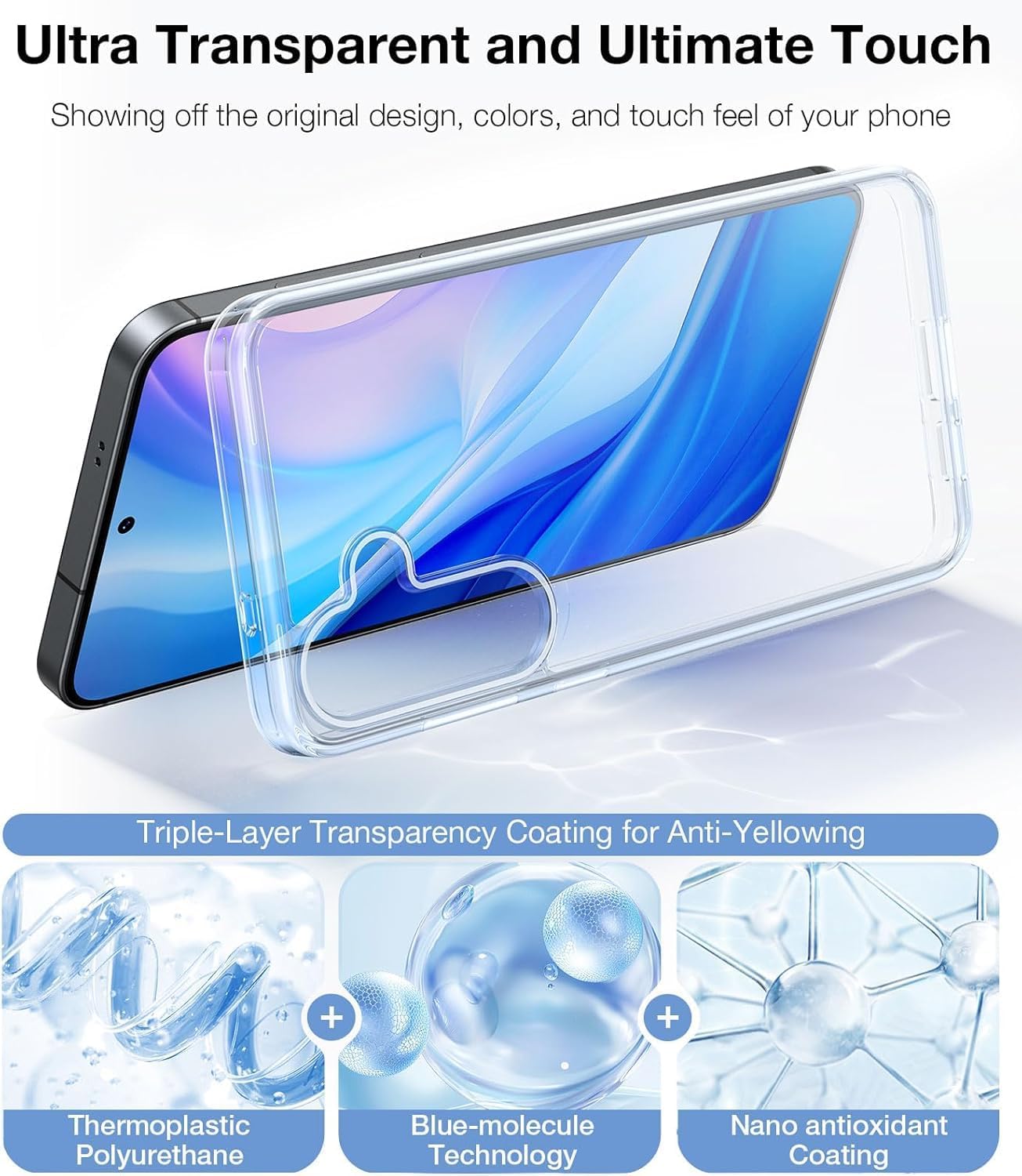 Detalle 2 de TORRAS Clear Phone Case for Samsung Galaxy S25 Plus