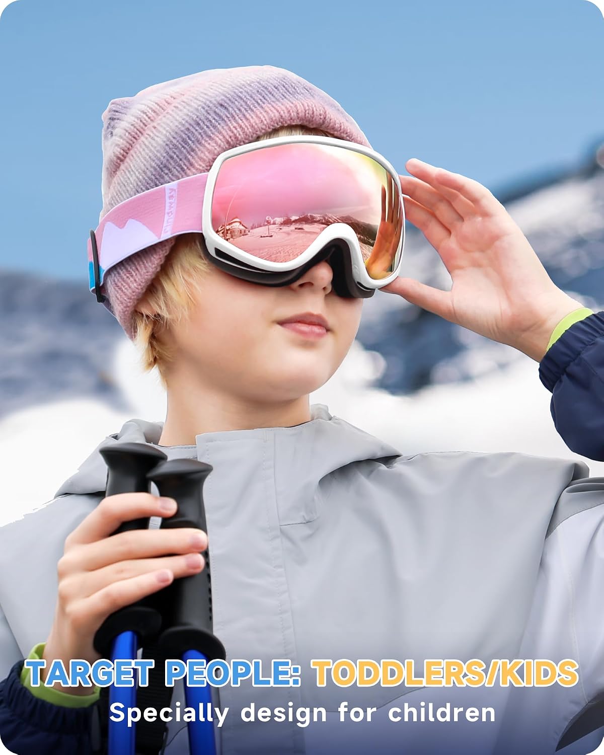 Detalle 2 de findway Kids Ski Goggles for Ages 3–12