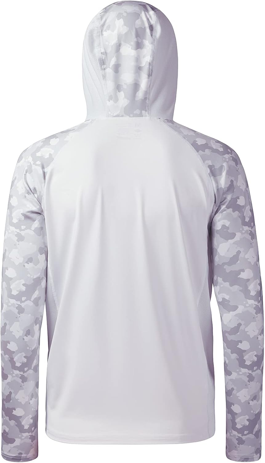 Thumbnail 1 de Bassdash UPF 50+ Herren Langarm-T-Shirt mit Kapuze, Maske und Daumenloch – UV-Schutz und Belüftung