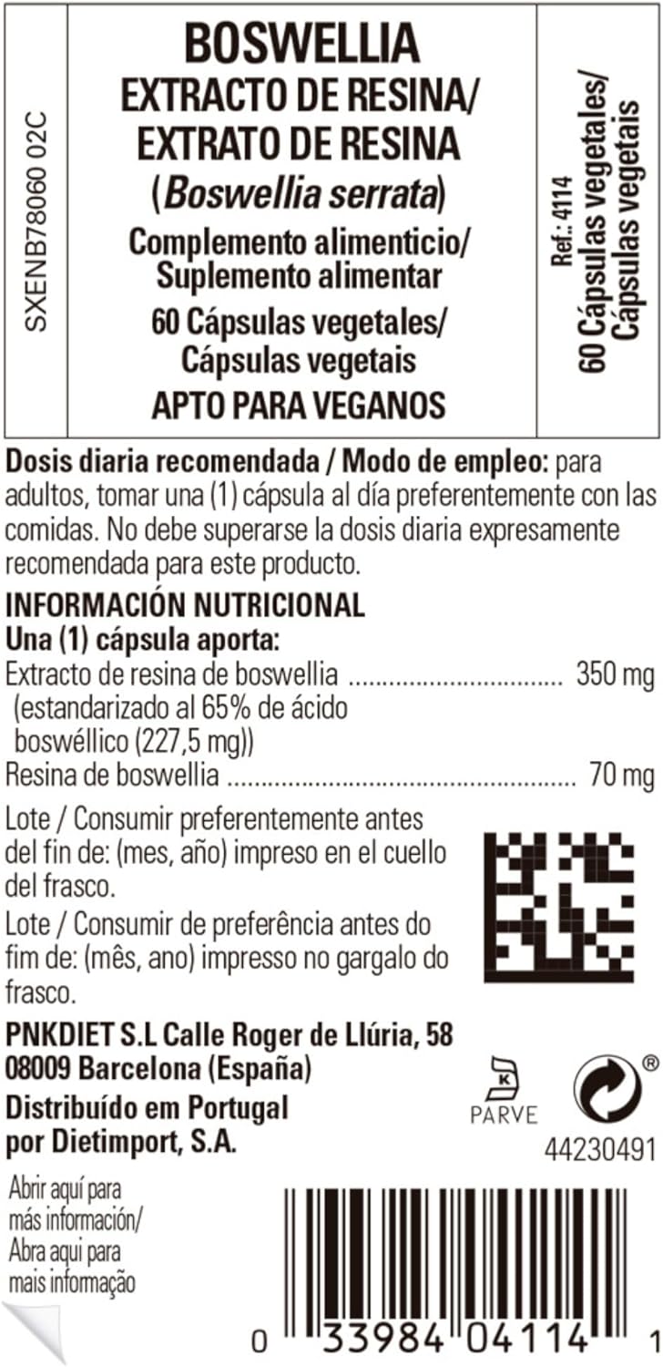 Thumbnail 1 de Solgar Boswellia Extracto de Resina 🍃 - 60 Cápsulas Veg.