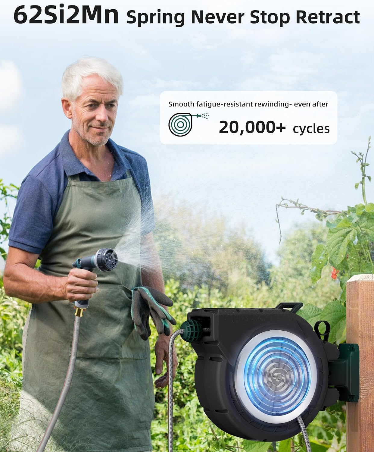 Thumbnail 4 de AYURA Retractable Garden Hose Reel 100 ft