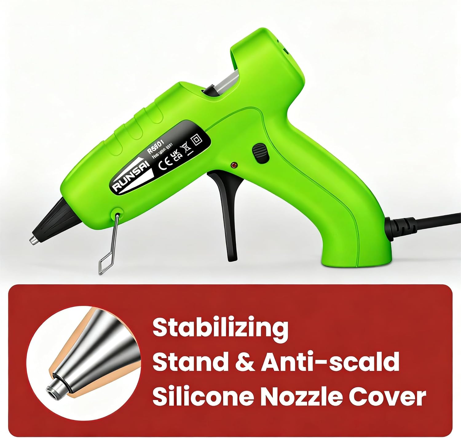 Thumbnail 4 de RUNSAI Mini Hot Glue Gun for Crafting with 30x 7mm Sticks
