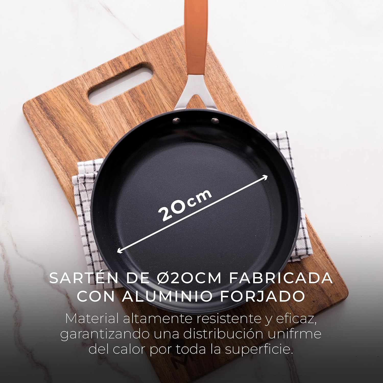 Thumbnail 3 de San Ignacio Compact Sartén 20cm 🍳, Inducción, Aluminio Forjado
