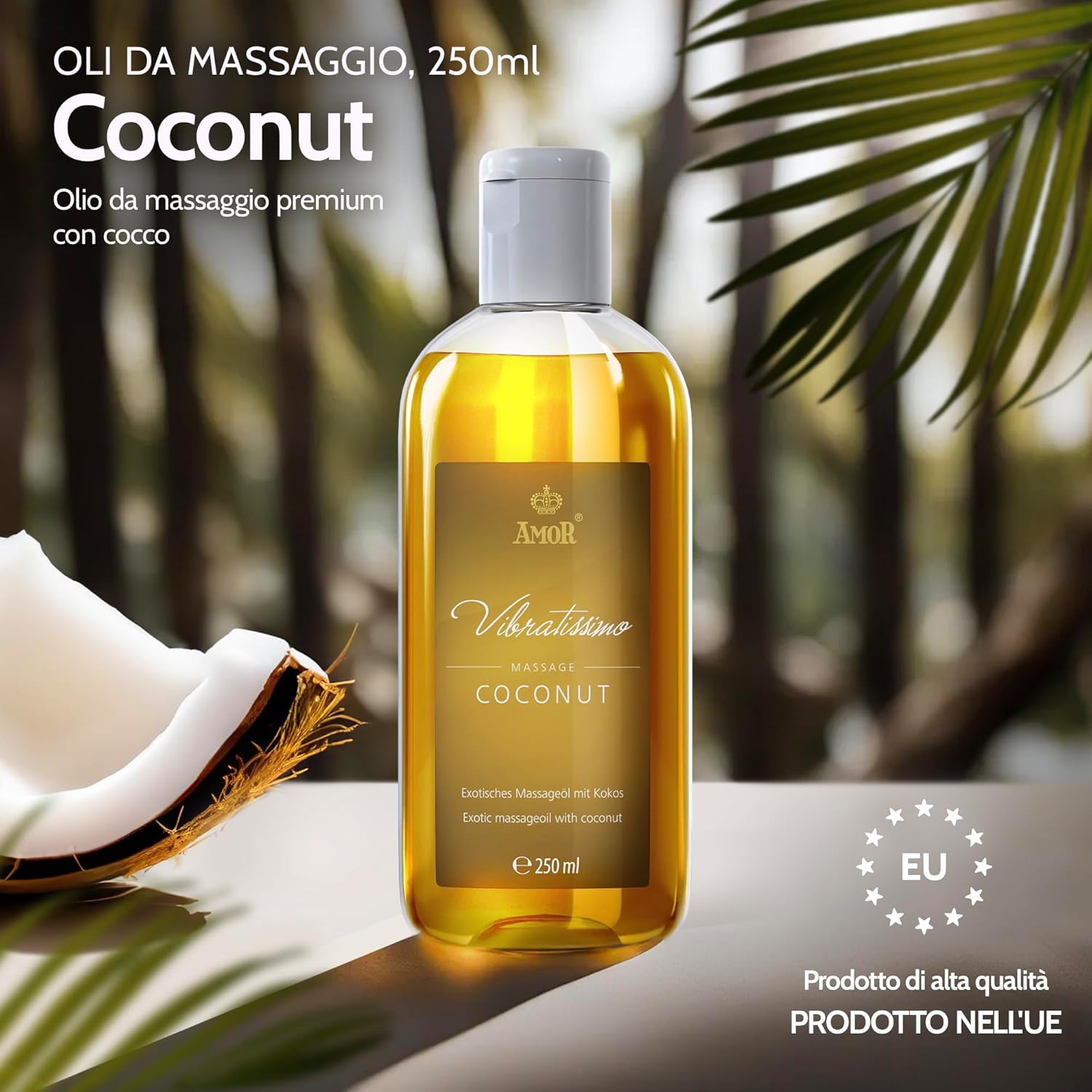Detalle 2 de Vibratissimo Coconut 250 ml olio da massaggio