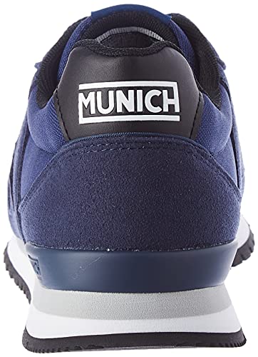 Detalle de Munich Zapatillas Dash 104 Azul con cierre de cordones y suela de caucho