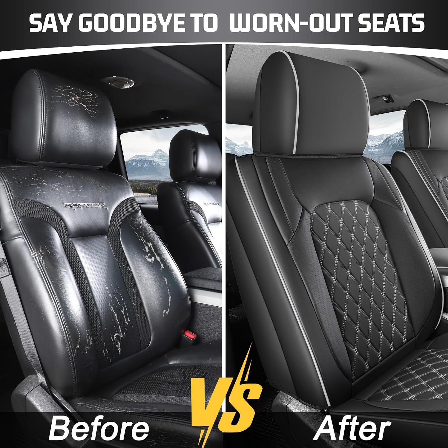 Detalle de Umbrauto Seat Covers, Nappa Leatherette