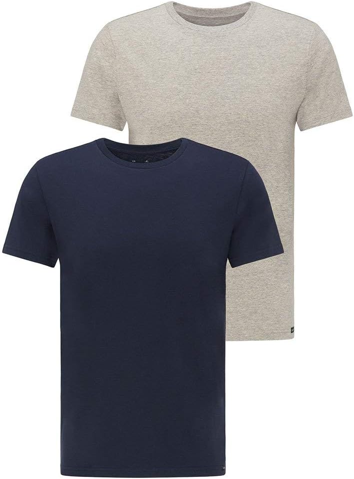 Thumbnail 3 de Lee Twin Pack Crew T-Shirt Homme — Lot de 1, coupe ajustée et coton biologique