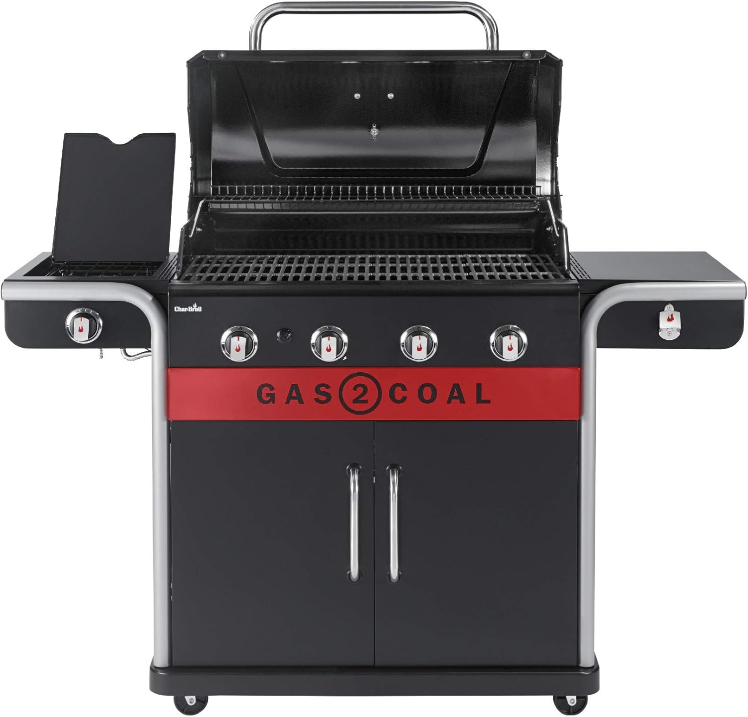 Thumbnail 3 de Char-Broil Gas2Coal 2.0 440 🔥 Barbacoa híbrida de 4 quemadores