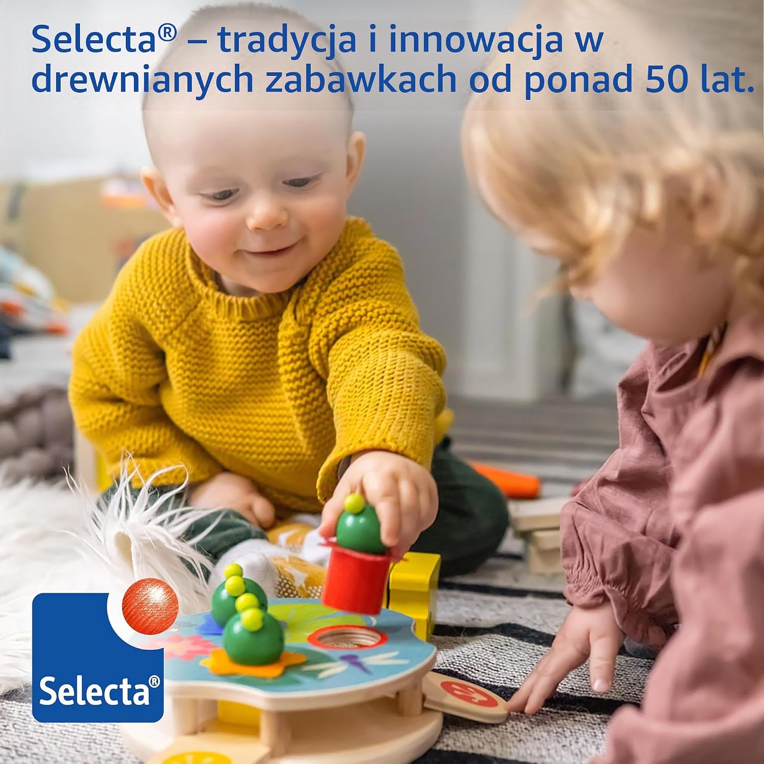 Thumbnail 6 de Selecta 62023 Hanna Hoppel – drewniana zabawka do ciągnięcia, 13 cm