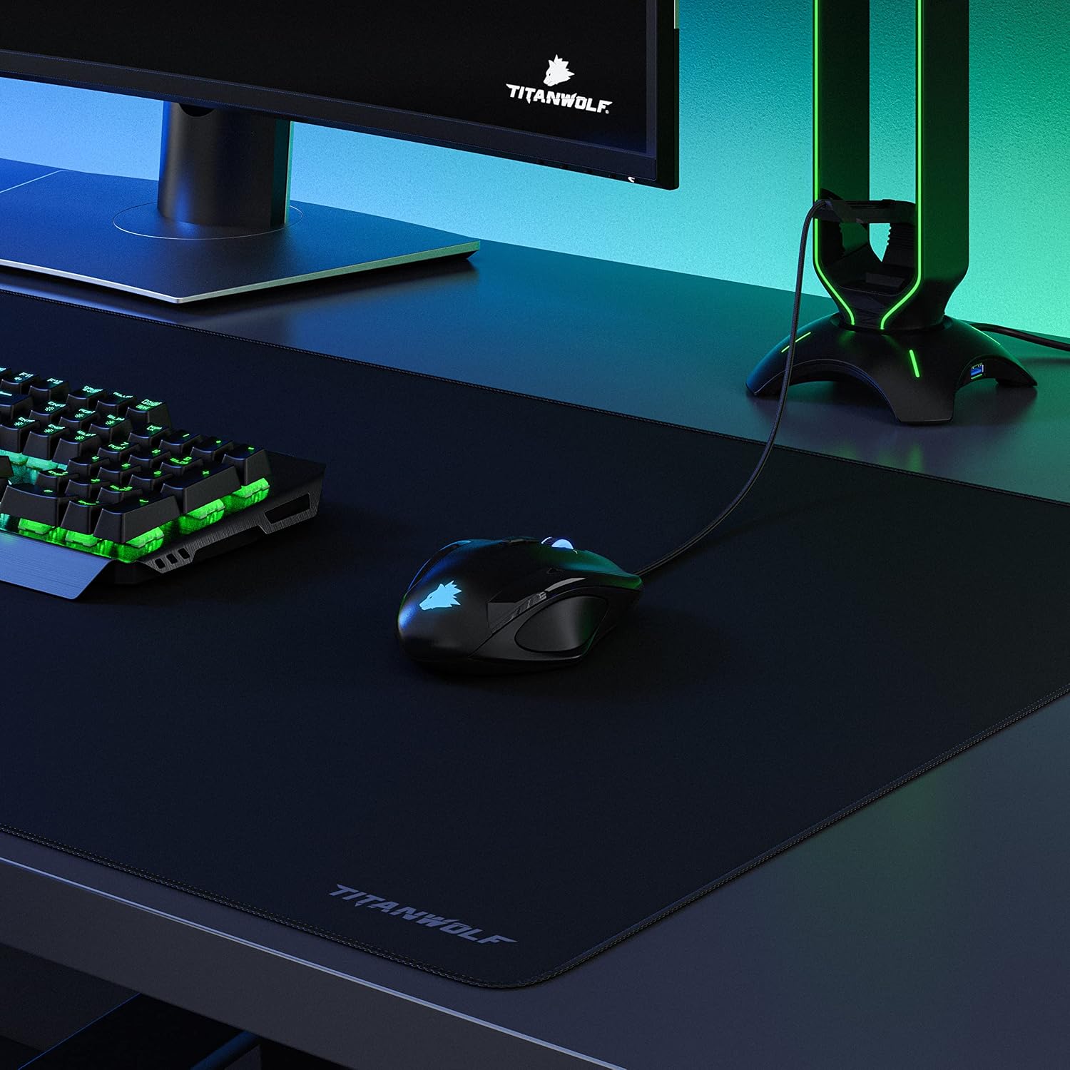 Thumbnail 4 de TITANWOLF Extra Large Gaming Mouse Mat 1200x600mm 🖱