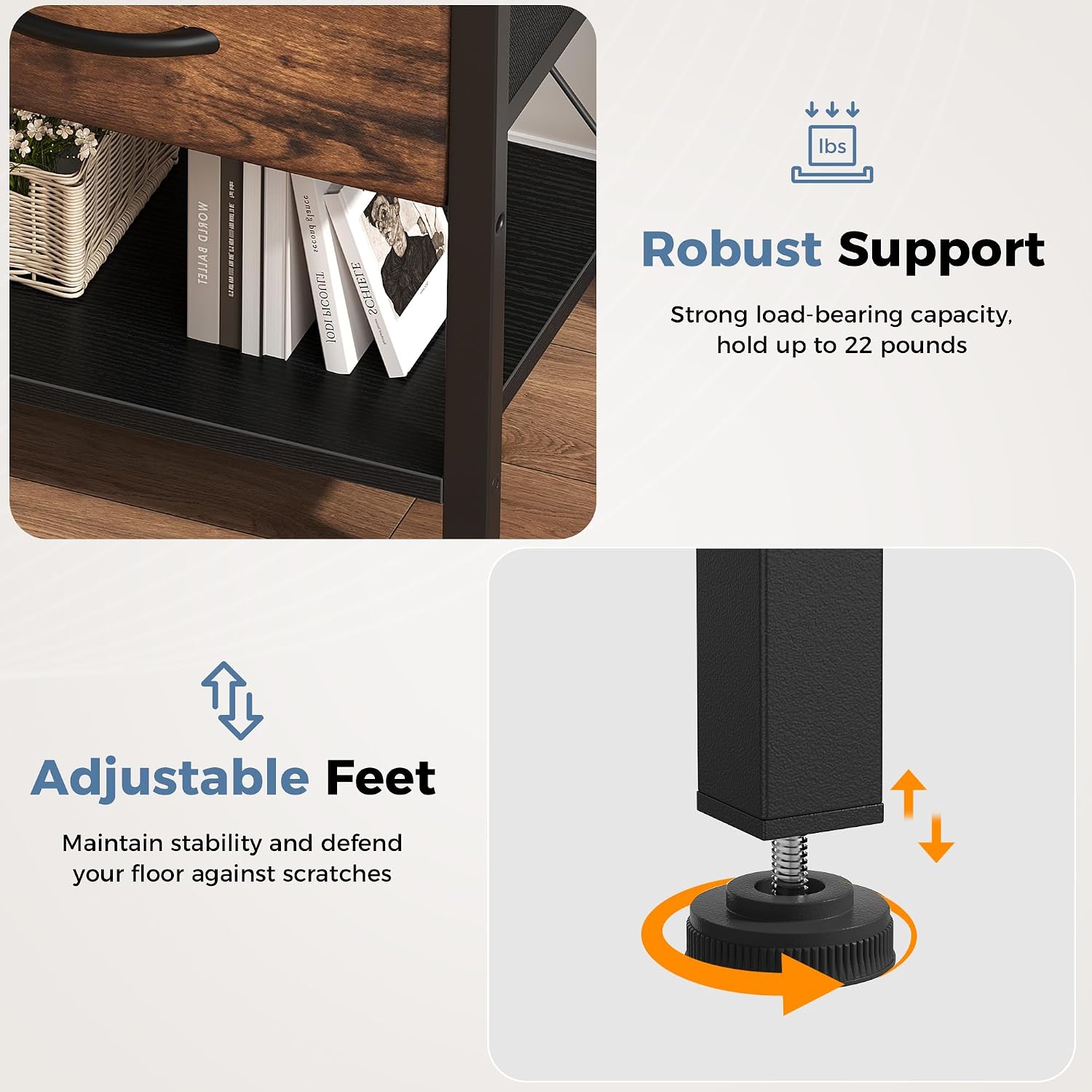 Thumbnail 6 de DUMOS Nightstand Set