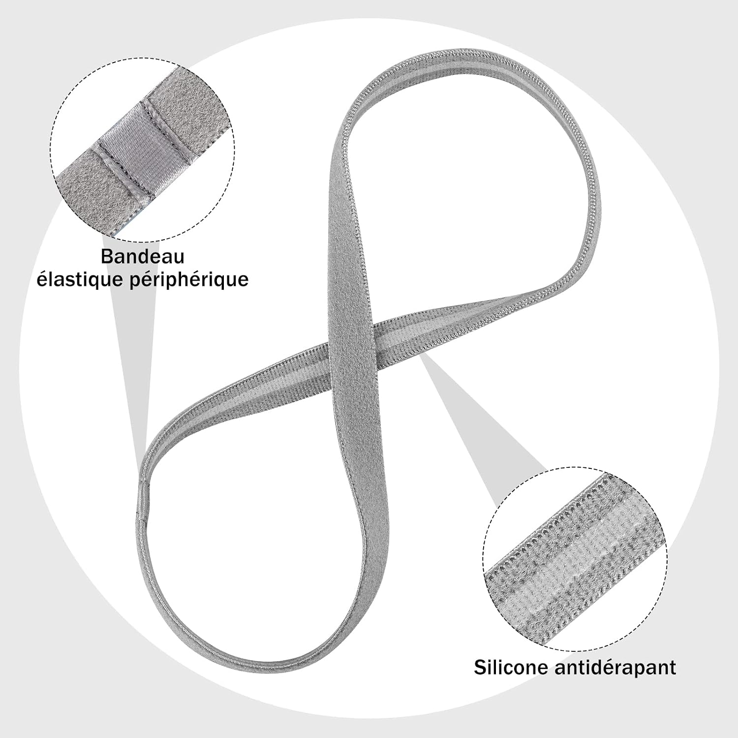Detalle de Hemiks 6 Pezzi Fasce Capelli 1 cm
