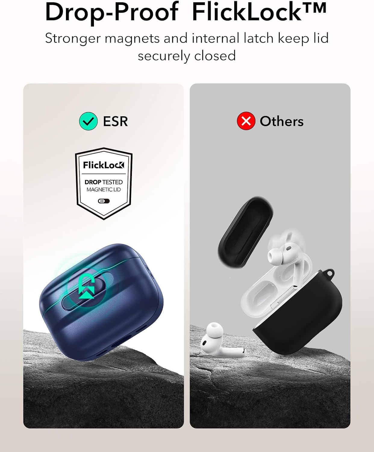 Thumbnail 3 de ESR Coque AirPods Pro 3 2025 compatible MagSafe — Bleu