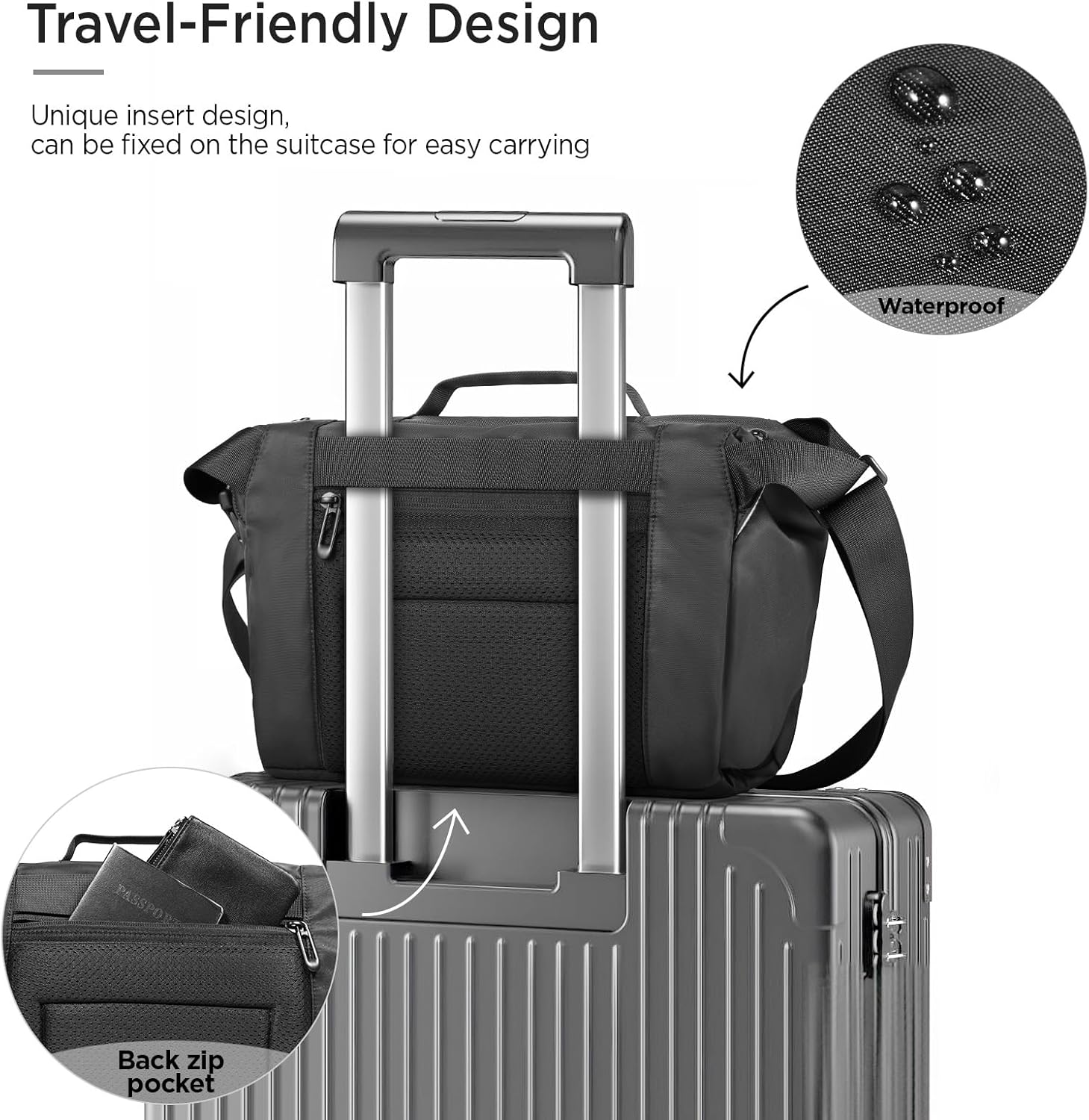 Detalle de TAAOKA Camera Sling Bag: Waterproof Crossbody Case for DSLR/SLR/Mirrorless with Tripod Holder