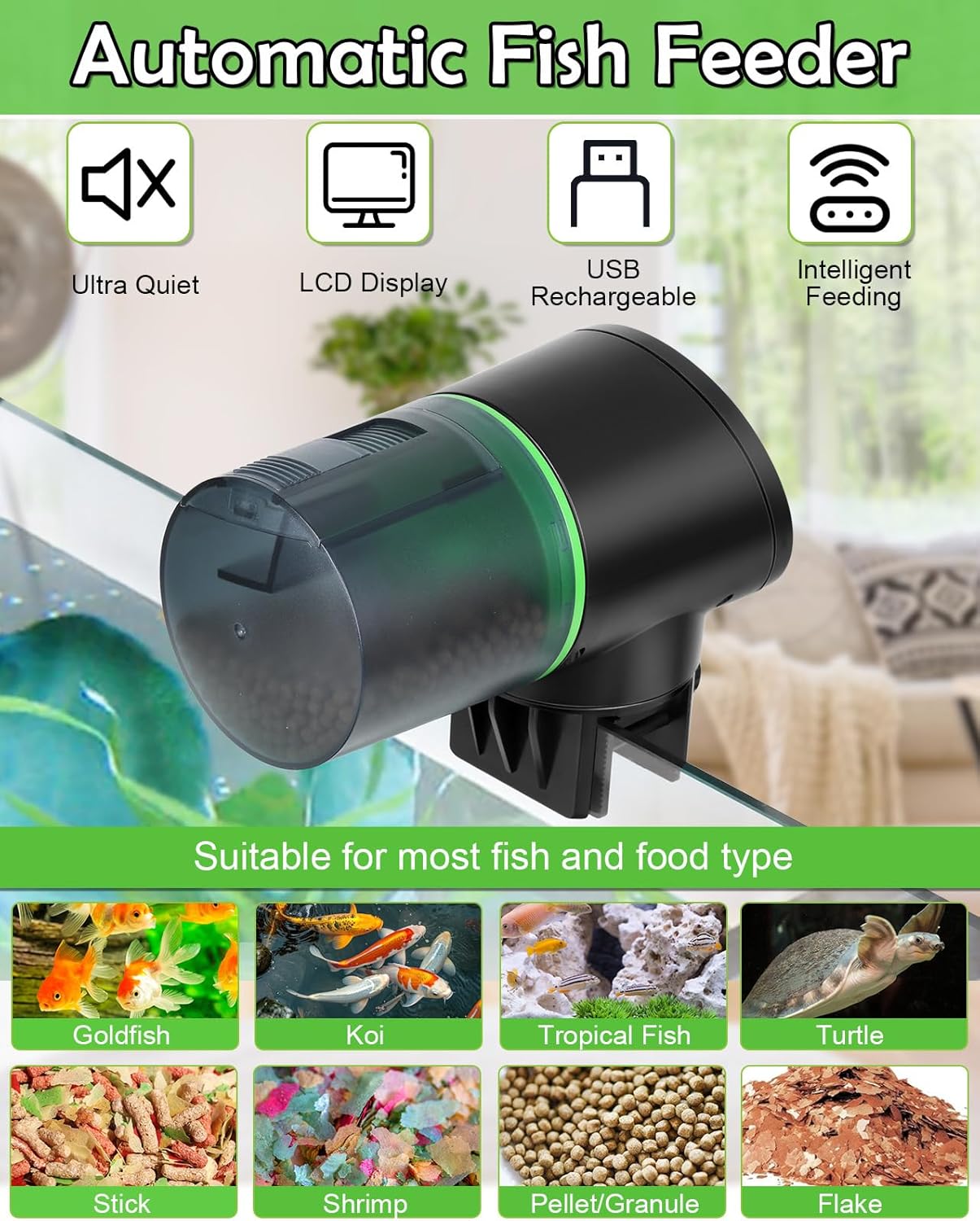 Detalle de Petbank mangiatoia automatica pesci 200 mL