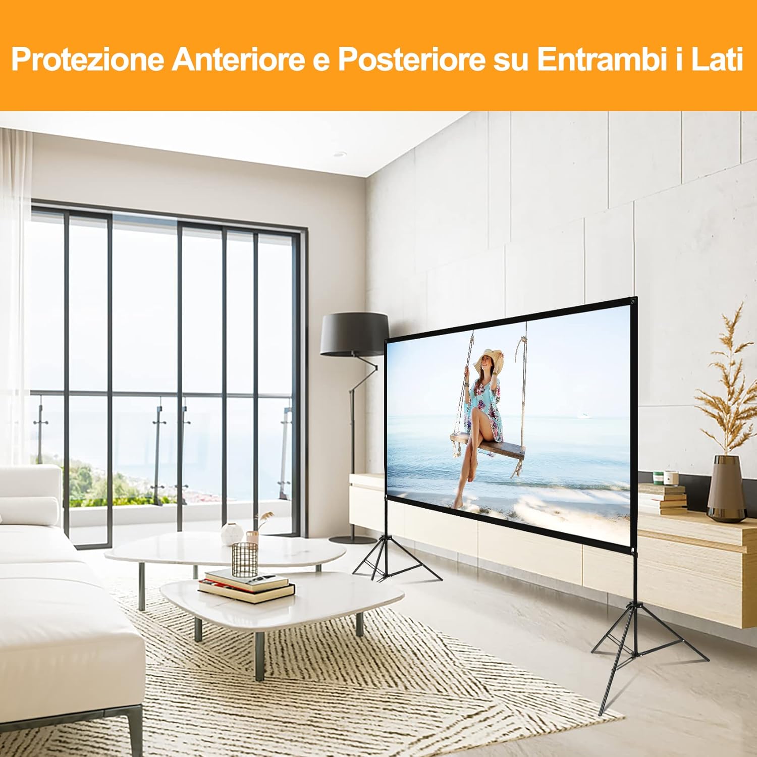 Detalle 2 de VISULAPEX schermo proiettore 100 pollici 4K