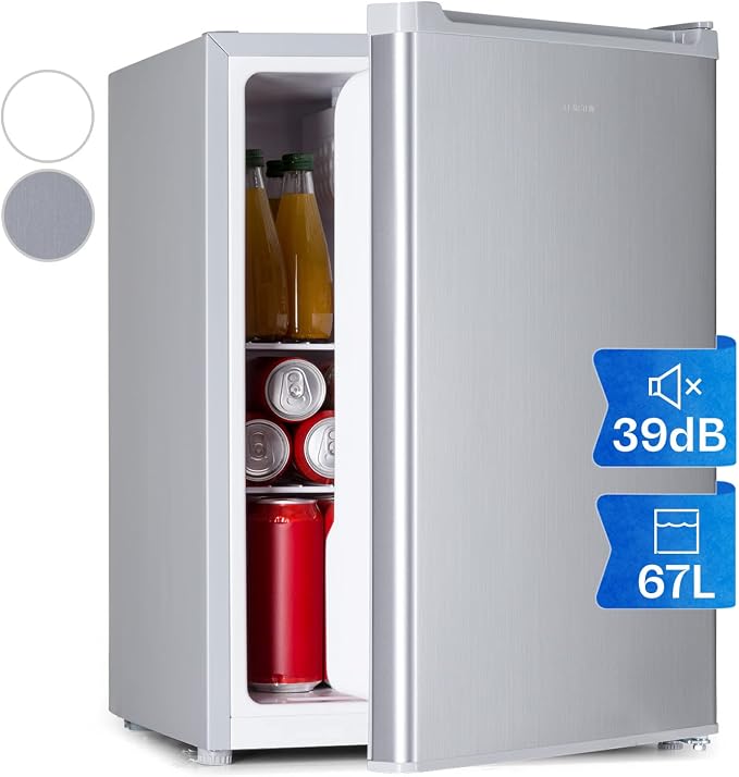 Detalle de Klarstein Nevera Pequeña 67L con Congelador y Cristal