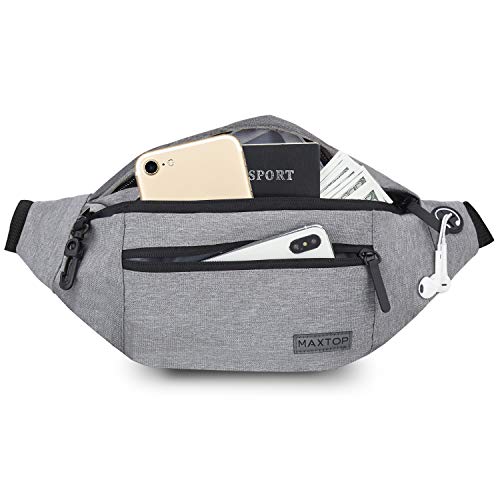 Thumbnail 7 de MAXTOP Large Bumbag Waist Fanny Pack: Secure, Spacious Run & Travel Belt