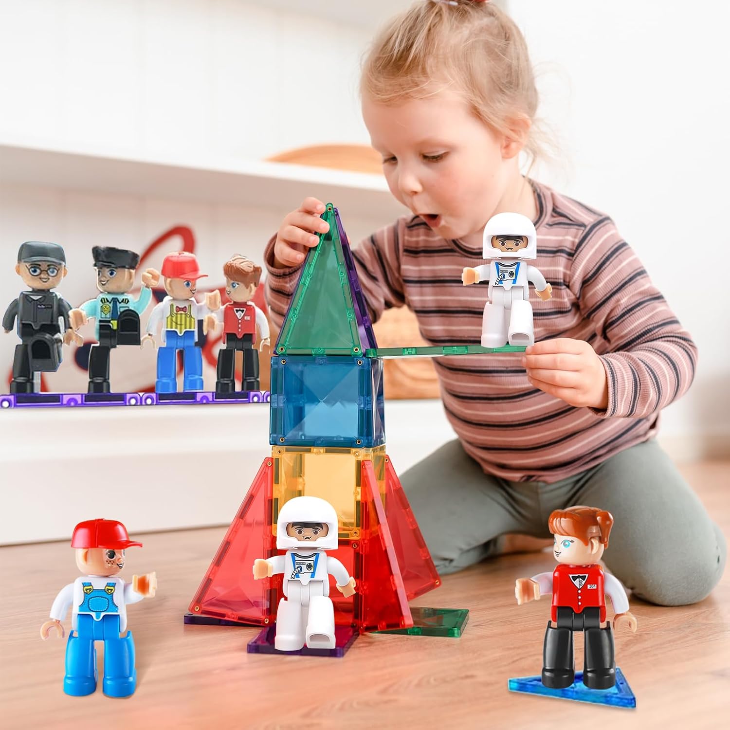 Thumbnail 6 de Large Magnetic People Figures 15pcs 3" 🧲