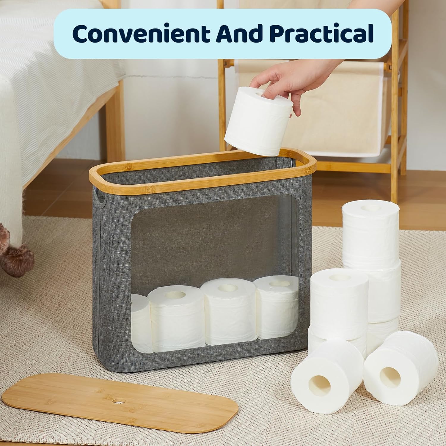 Thumbnail 6 de ROSOS Toilet Paper Storage Basket 12 Rolls