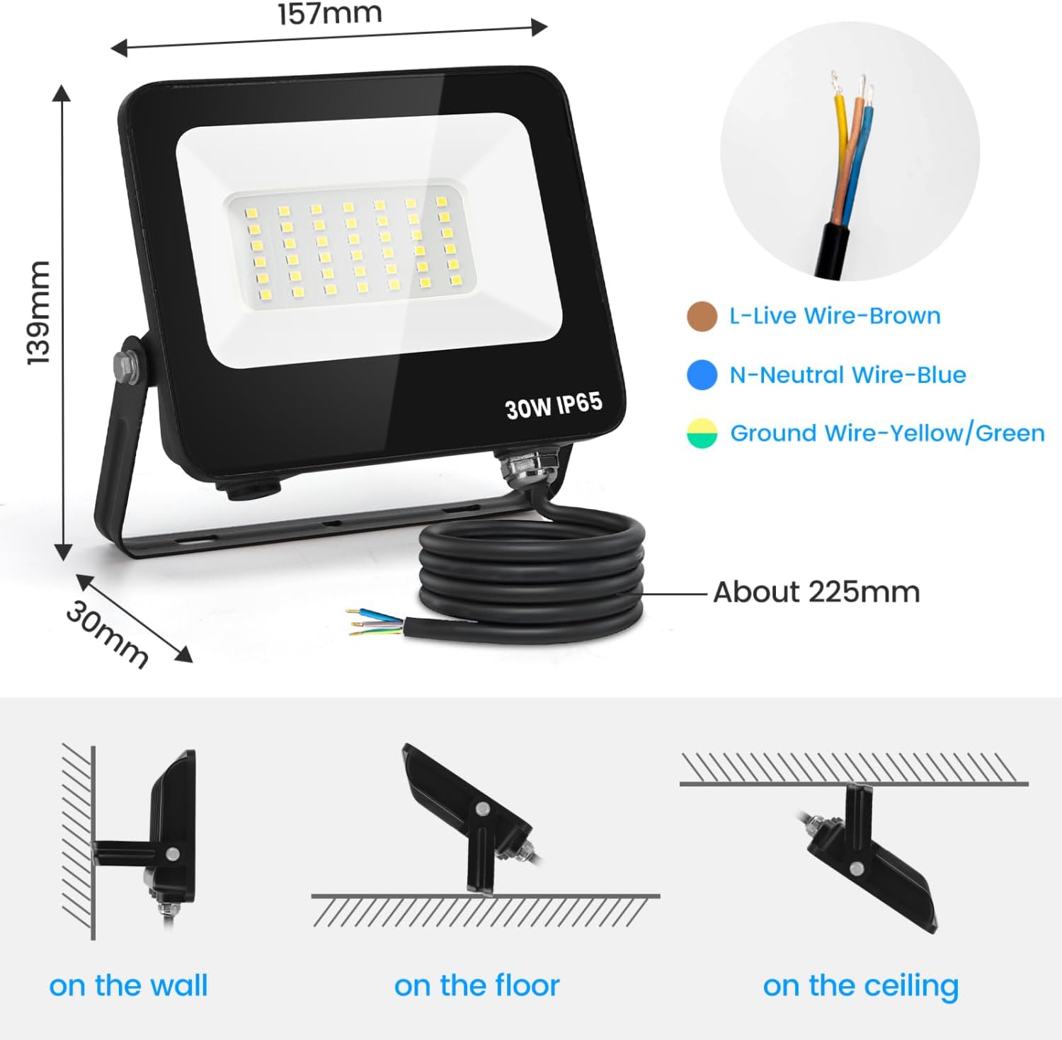 Thumbnail 6 de Aigostar Faretto led 30W da esterno