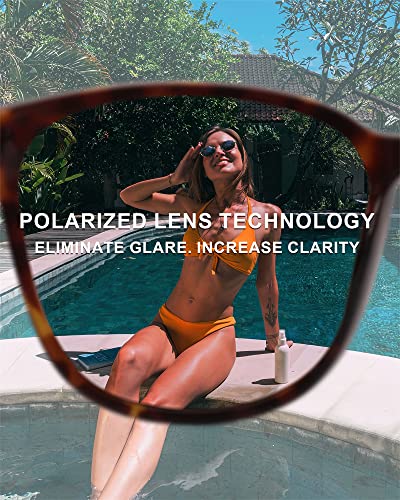 Detalle de FIMILU 2 Packs Sunglasses for Women: Polarized UV400 Protection