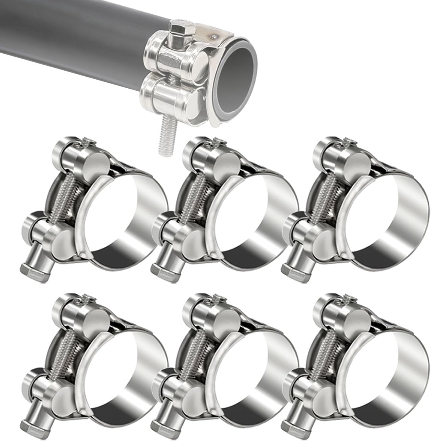 Detalle de zDwfDc T-Bolt Hose Clamps 23–25mm