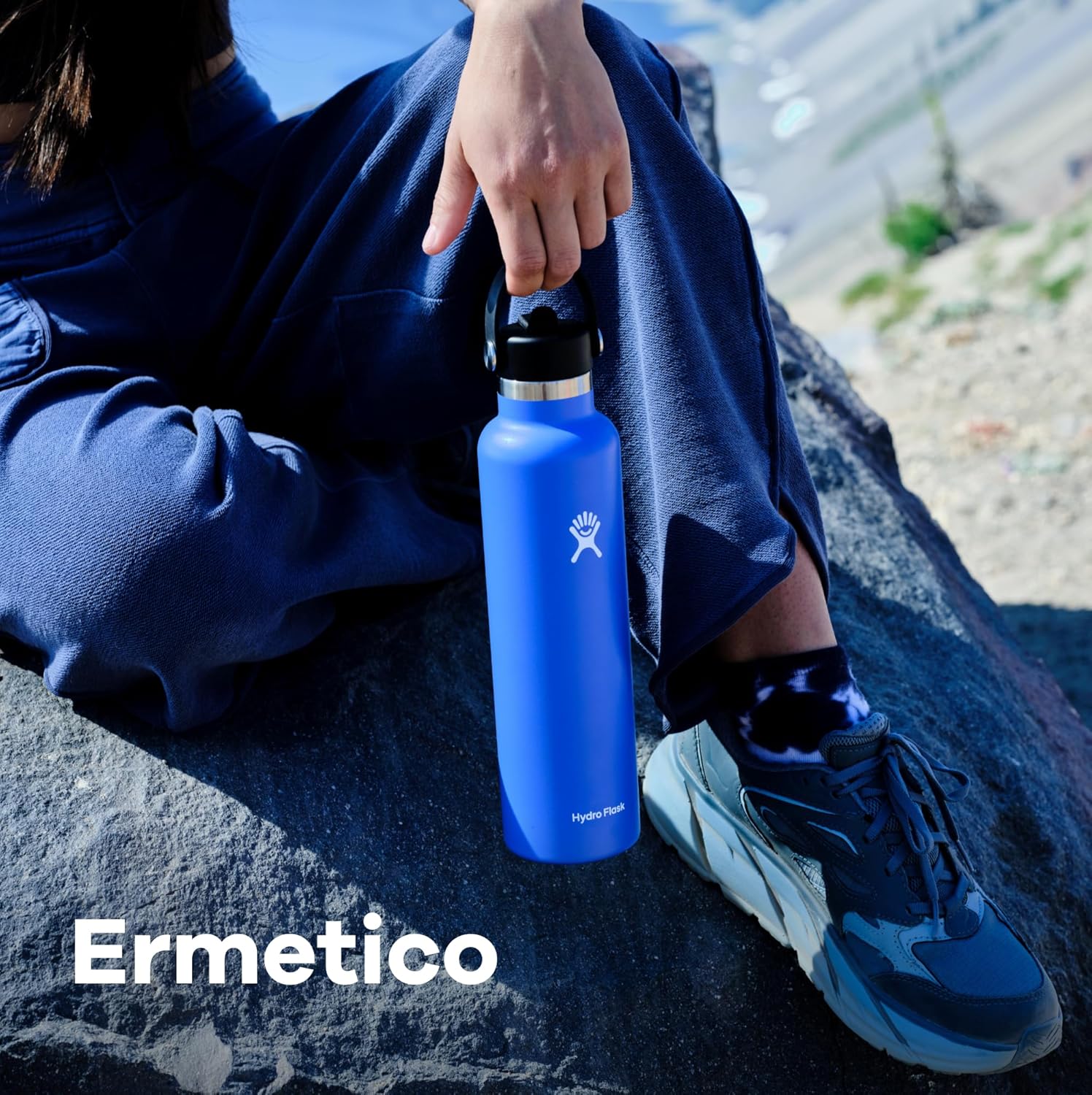 Detalle de Hydro Flask Standard Flex Straw Cap 621 ml: tècnica, ergonomia e stile per accompagnarti in movimento