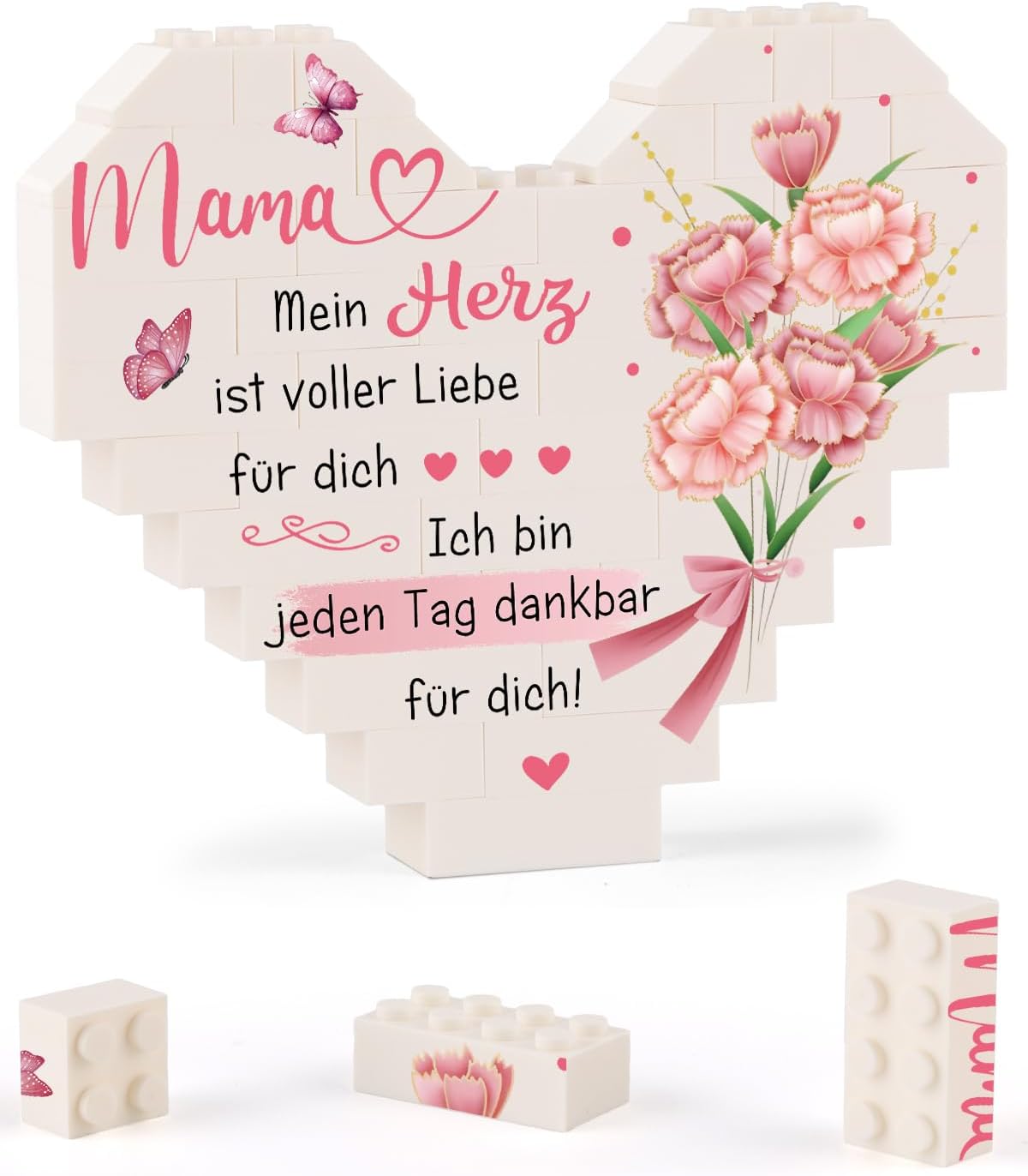 PRSTENLY Herzförmige Plakette – Geschenkidee für Mama