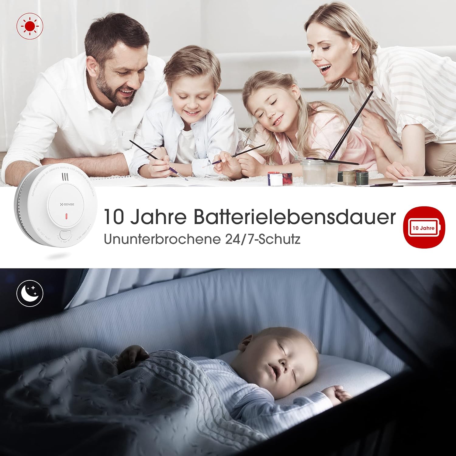 Thumbnail 1 de X-Sense Verbesserter Rauchmelder 10 Jahre Batterie 5er Set