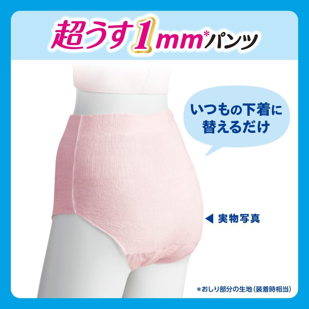 Detalle 2 de リリーフ まるで下着 パンツタイプ大人用おむつ 2回分吸収・ピンク・M~L 28枚